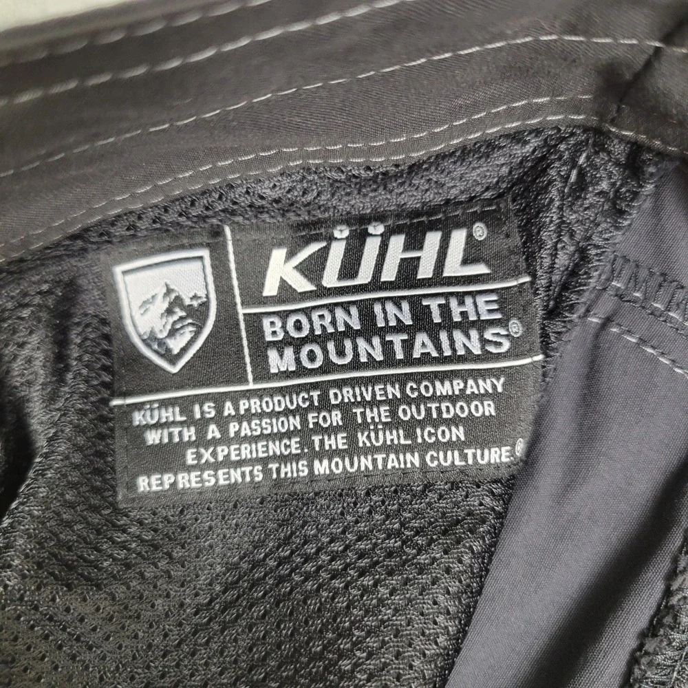 KUHL Born In The Mountains Mens Pants Dark Gray Nylon Hiking Outdoors Size 40x32